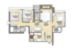 2 BHK Premium Unit Plan Raymond Wadala