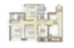 3 BHK Luxury Unit Plan Raymond Wadala